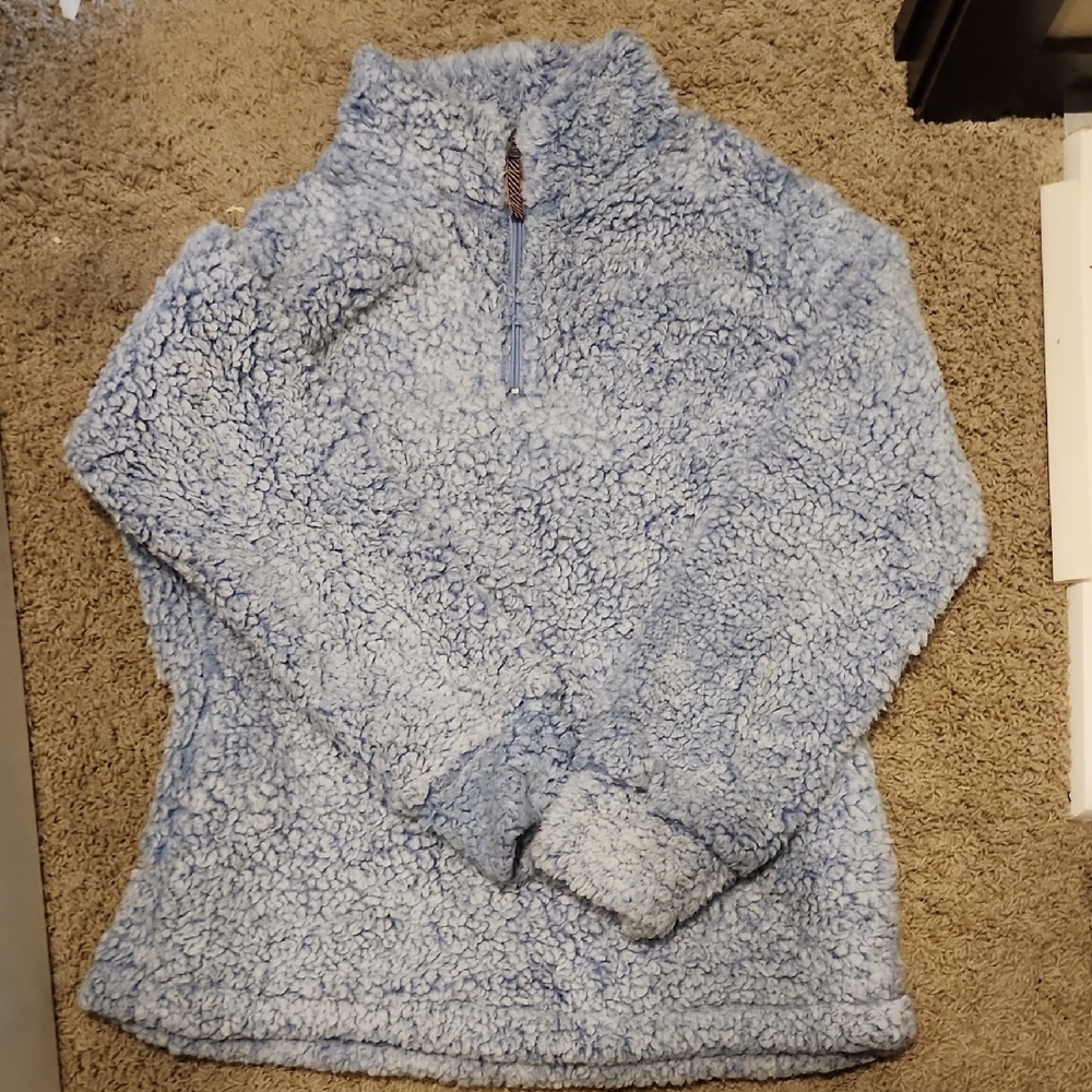 Cozy Blue Sherpa Pullover